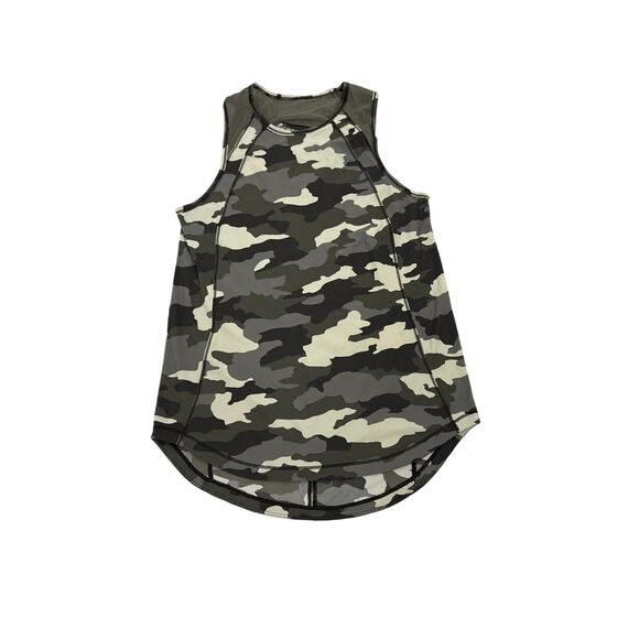 Lululemon Sculpt Green Camo Tank Top Size Women's 2 - Picture 1 of 2